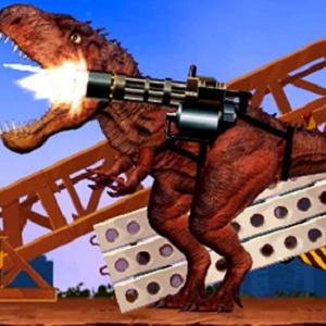 Rio Rex - Roaming and smashing the town with your dangerous T-rex